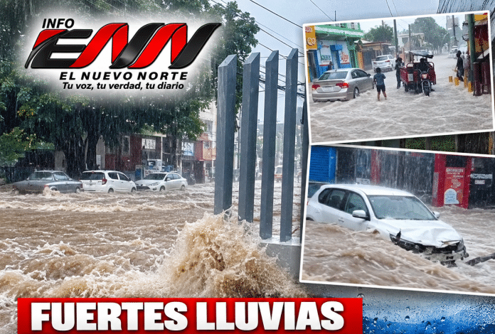 Inundaciones en Barahona tras fuertes lluvias