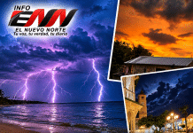 Puertoplateños disfrutan en pleno otoño de espectaculares tormentas eléctricas y hermosos atardeceres
