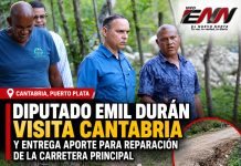 Diputado Emil Durán visita Cantabria y entrega aporte para reparación de carretera