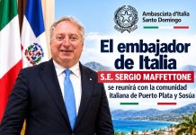 Embajador de Italia sostendrá encuentros con la comunidad italiana de Puerto Plata y Sosúa